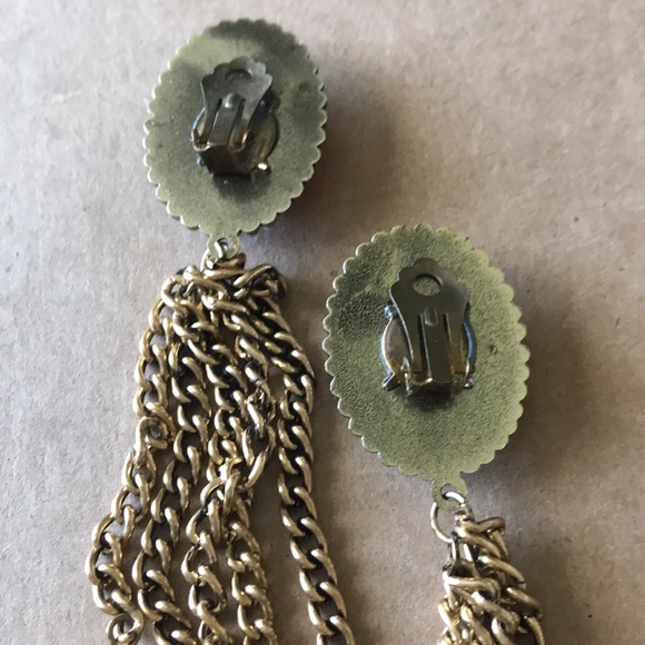 Jay Jacobs 5 Strand Acrylic Multicolored Dangled Earrings approx. 7 1/2” - Picture 10 of 10